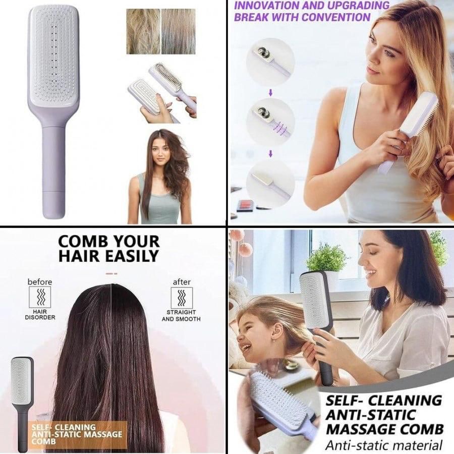 HairGlow Auto-Clean Comb for Adults and Kids