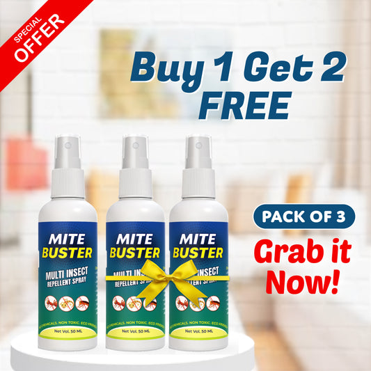 Powerful Mite Removal Spray – Effective Solution for a Clean, Mite-Free Home 🧴 (Buy 1 Get 2 Free)